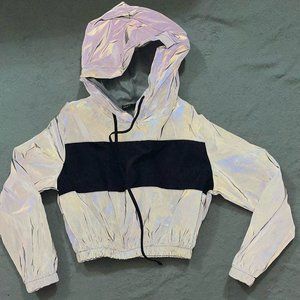 Reflective Cropped jacket